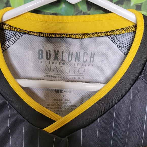 Naruto Shirts Naruto Jersey Box Lunch Yellow Black Ichiraku Ramen